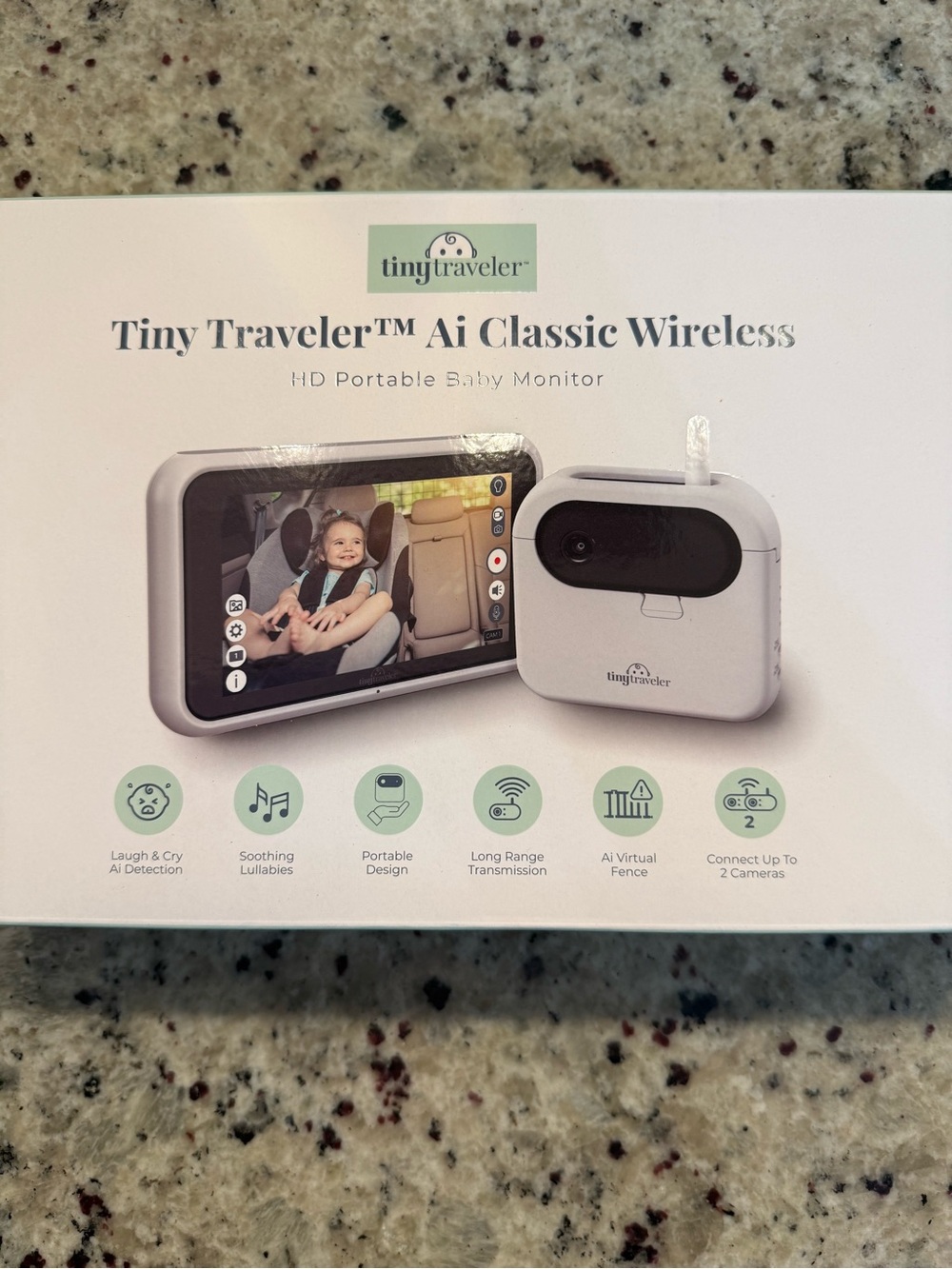 Tiny Traveler Ai Classic Wireless HD Portable Baby Monitor NEW IN BOX SEALED